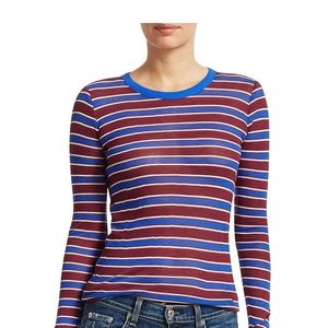 Rag & Bone Stripped Long Sleeve Tee